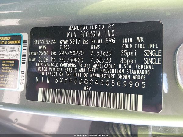 2025 KIA TELLURIDE S