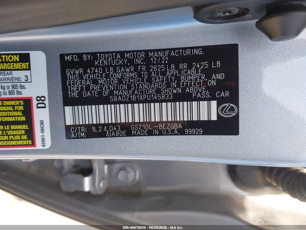 2023 LEXUS ES 350 350 Premium