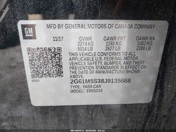 2018 CADILLAC XTS LUXURY