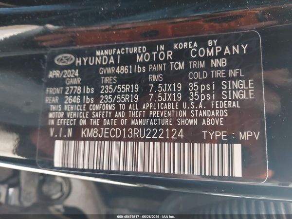 2024 HYUNDAI TUCSON HYBRID LIMITED