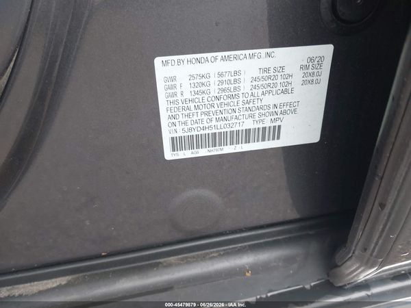 2020 ACURA MDX TECHNOLOGY PACKAGE