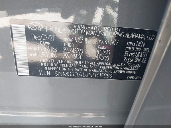 2022 HYUNDAI SANTA FE CALLIGRAPHY