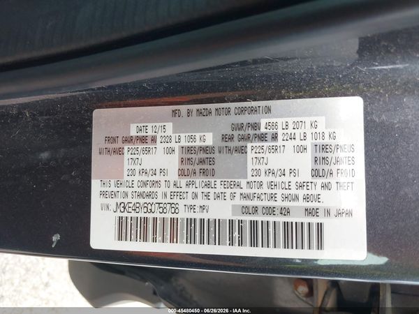 2016 MAZDA CX-5 SPORT