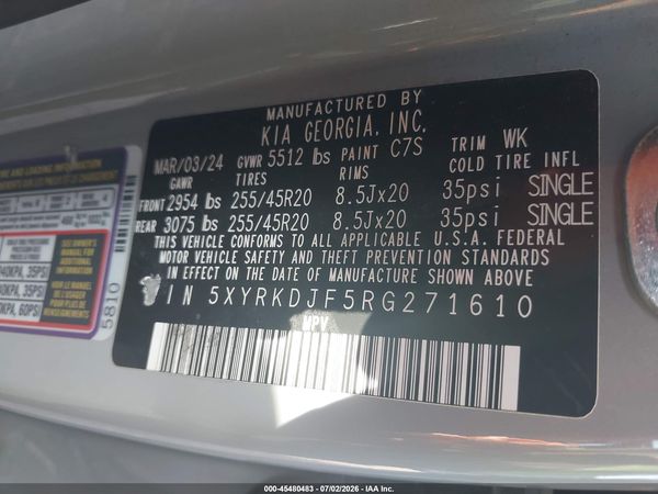 2024 KIA SORENTO X-LINE SX
