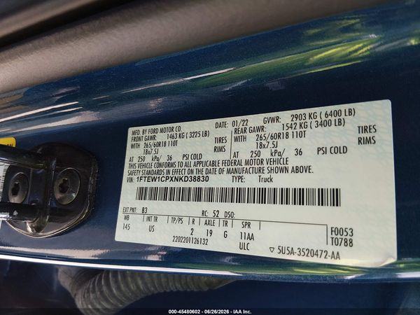 2022 FORD F-150 XLT
