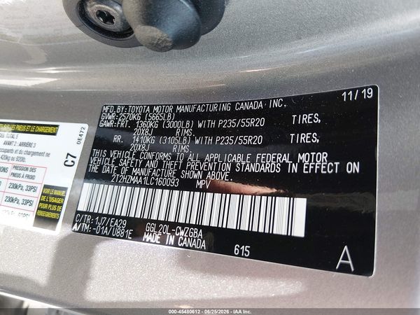 2020 LEXUS RX 350 350 Premium