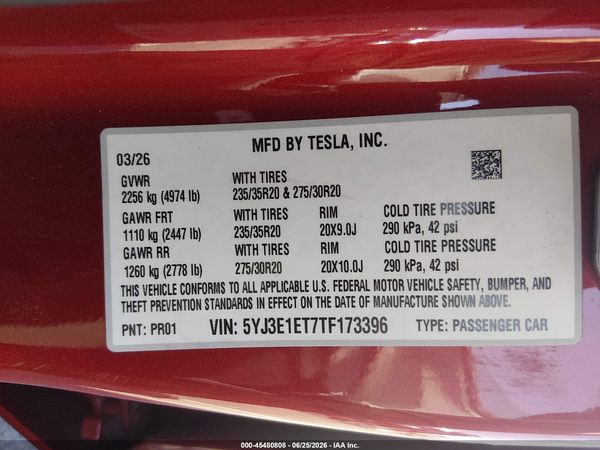 2026 TESLA MODEL 3