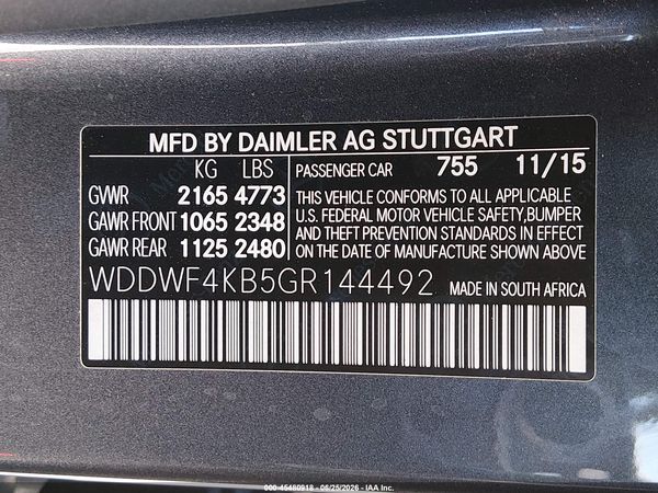 2016 MERCEDES-BENZ C 300 4MATIC