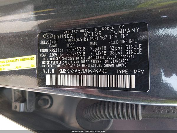 2021 HYUNDAI KONA ULTIMATE