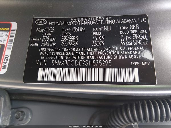 2025 HYUNDAI TUCSON LIMITED