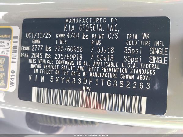 2026 KIA SPORTAGE EX