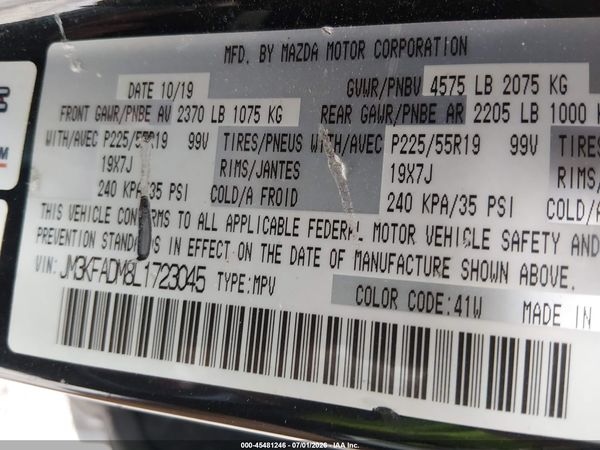 2020 MAZDA CX-5 GRAND TOURING