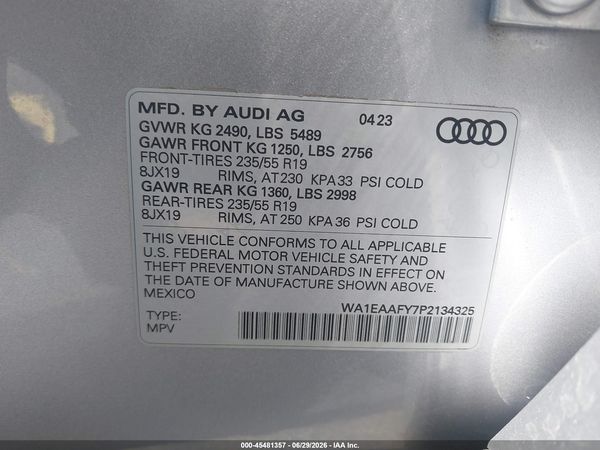 2023 AUDI Q5