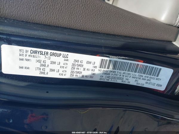 2013 DODGE DURANGO CREW
