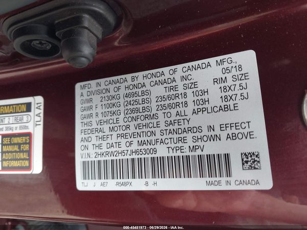 2018 HONDA CR-V EX