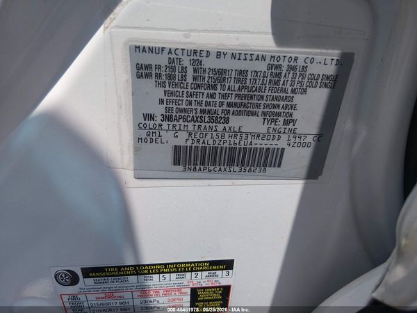 2025 NISSAN KICKS SV FWD