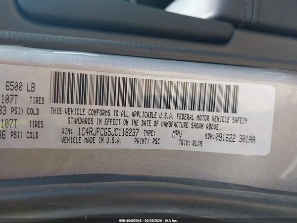 2018 JEEP GRAND CHEROKEE HIGH ALTITUDE 4X4