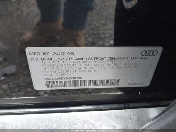 2015 AUDI A8 3.0T