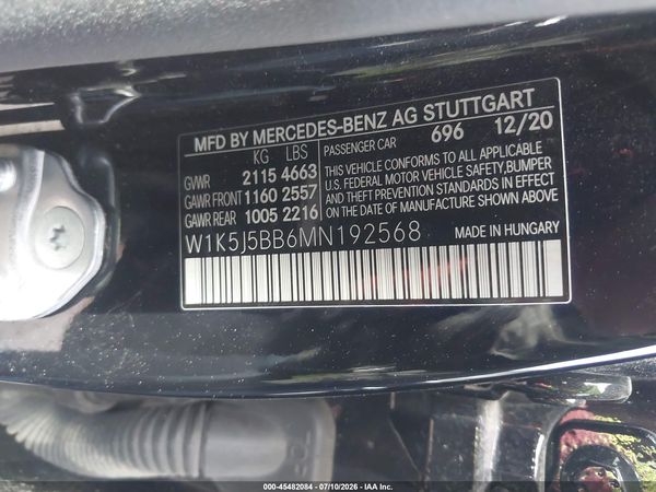 2021 MERCEDES-BENZ AMG CLA 35 4MATIC