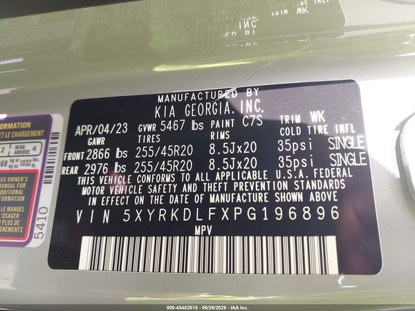 2023 KIA SORENTO X-LINE SX PRESTIGE