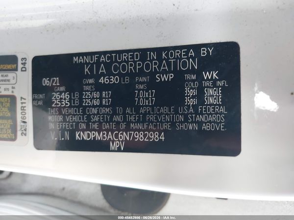 2022 KIA SPORTAGE LX