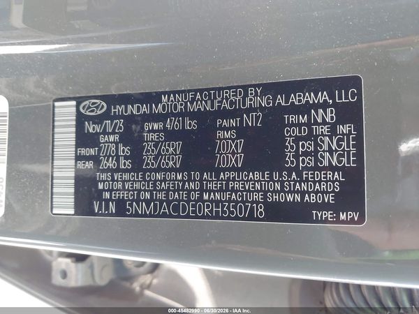 2024 HYUNDAI TUCSON SE