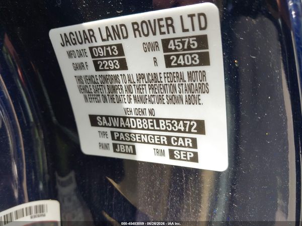 2014 JAGUAR XK TOURING