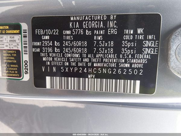 2022 KIA TELLURIDE LX