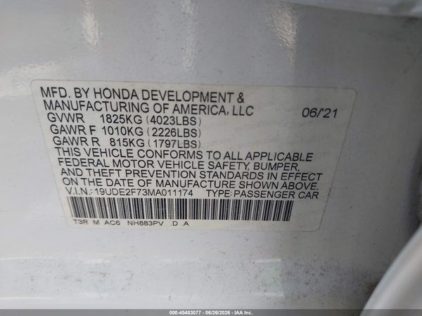 2021 ACURA ILX