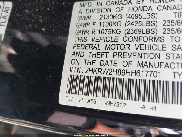 2017 HONDA CR-V EX-L/EX-L NAVI