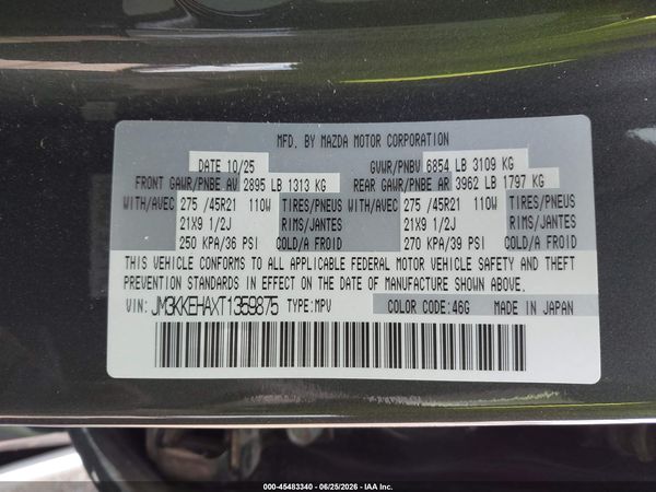 2026 MAZDA CX-90 PHEV PREMIUM PLUS