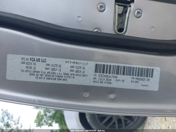 2018 DODGE CHARGER SXT PLUS RWD