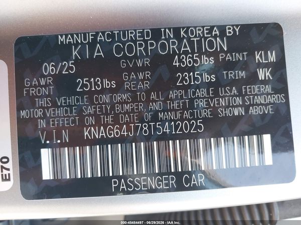 2026 KIA K5 GT-LINE FWD