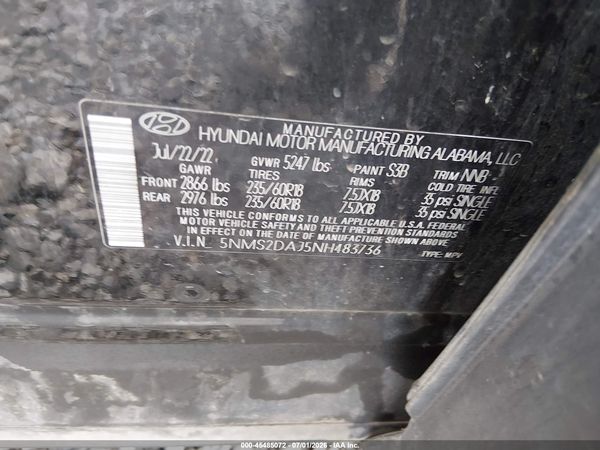 2022 HYUNDAI SANTA FE SEL