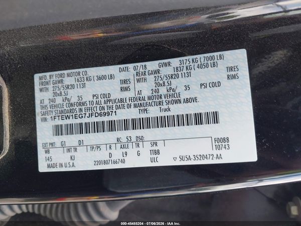 2018 FORD F-150