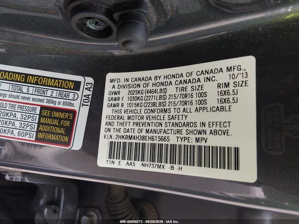 2014 HONDA CR-V LX