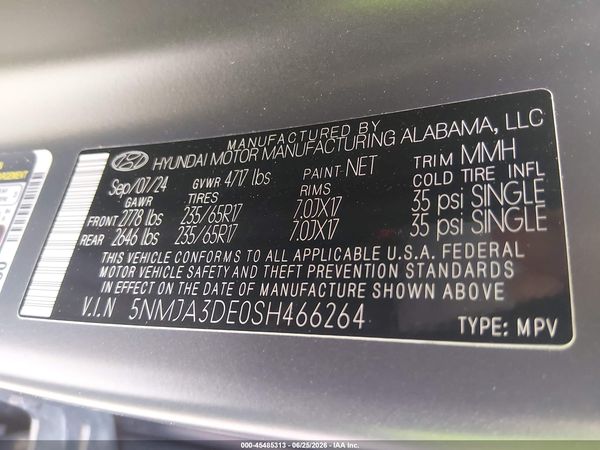 2025 HYUNDAI TUCSON SE