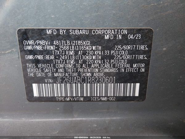 2024 SUBARU CROSSTREK Base