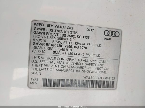 2018 AUDI Q3