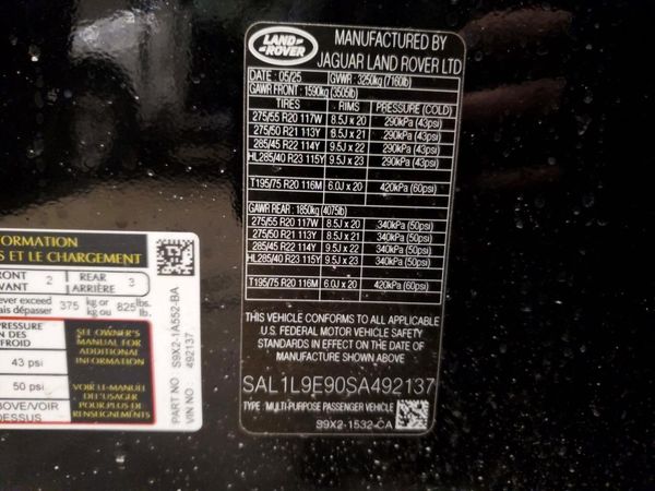 2025 LAND ROVER RANGE ROVER SPORT
