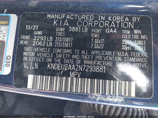 2022 KIA SELTOS S