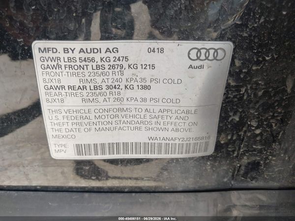 2018 AUDI Q5