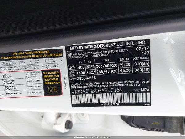 2017 MERCEDES-BENZ GLE 350 4MATIC