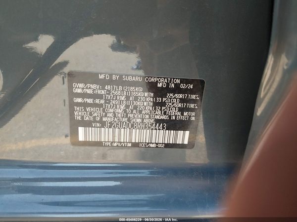 2024 SUBARU CROSSTREK PREMIUM — I9