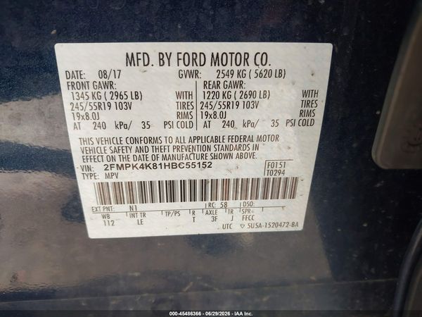 2017 FORD EDGE TITANIUM