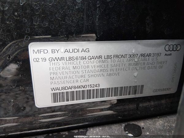 2019 AUDI A8 L 55