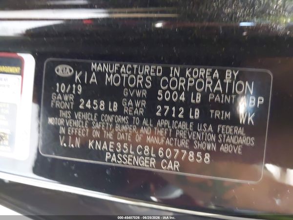 2020 KIA STINGER GT