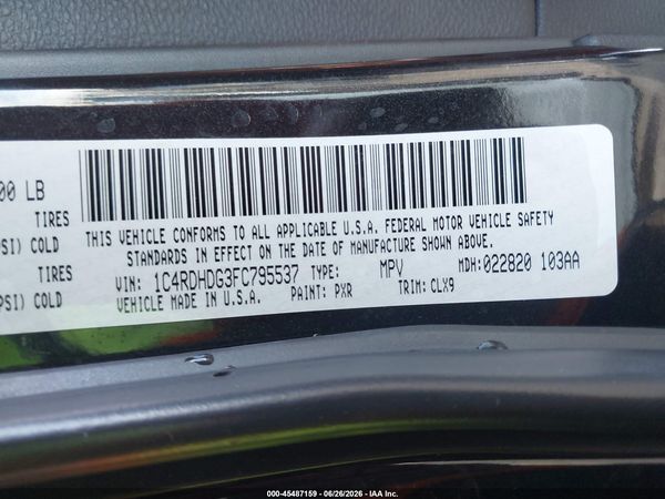 2015 DODGE DURANGO LIMITED