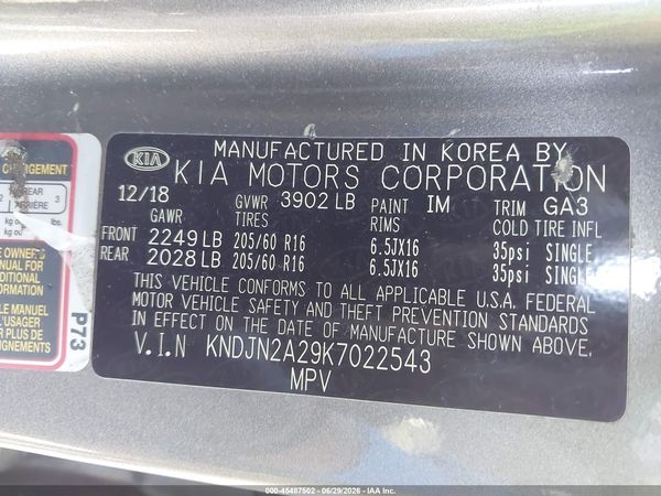 2019 KIA SOUL Base