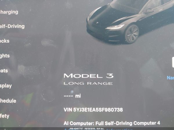 2025 TESLA MODEL 3